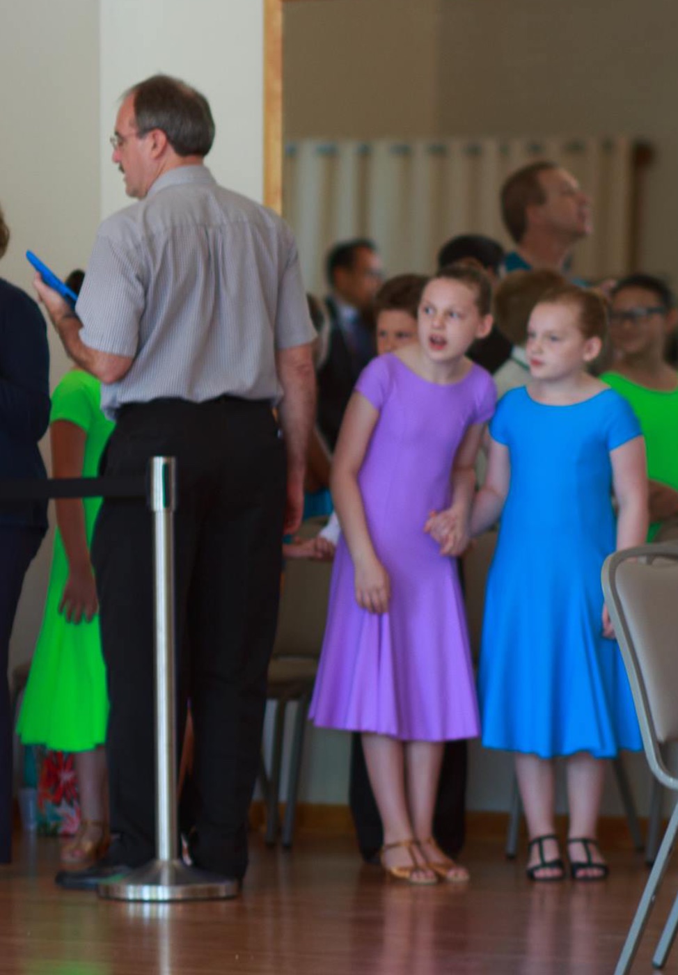 PreTeen II Sisters wait on deck at the Kansas City Dance Classic