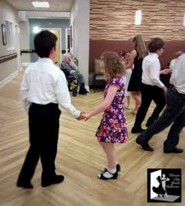 Social dancing allows students from different classes together. We encourage students to learn both leading and following roles so that they may dance with everyone!